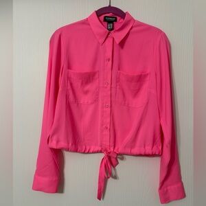 Express Pink Button Down Shirt
